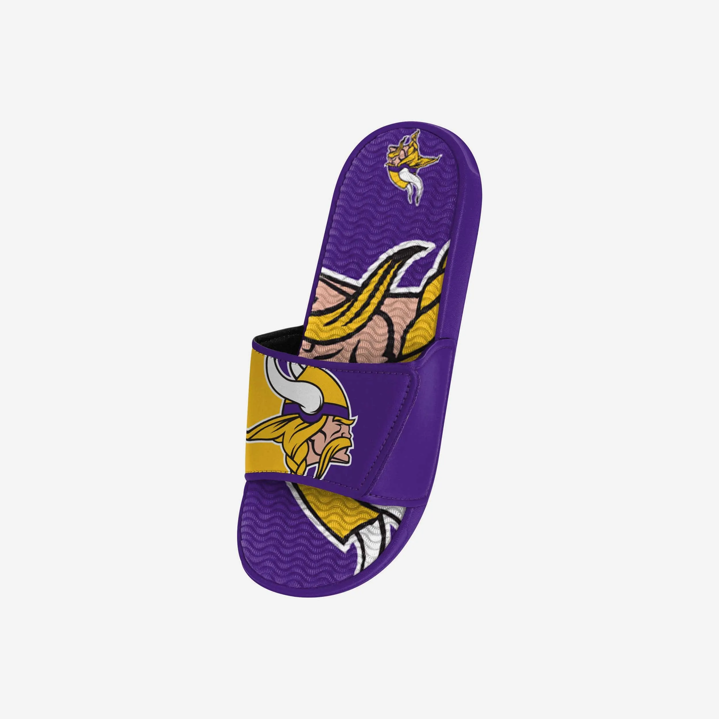 Minnesota Vikings Youth Colorblock Big Logo Gel Slide