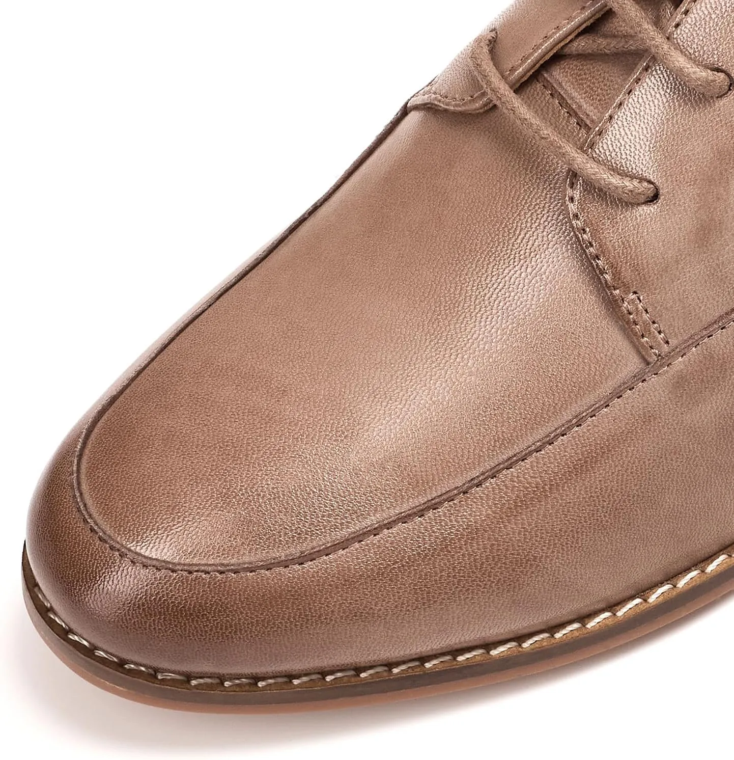 Mona flying Womens Handmade Dress Oxfords Derby Comfortable Lace up Leather Flat Office Work Shoes for Ladies