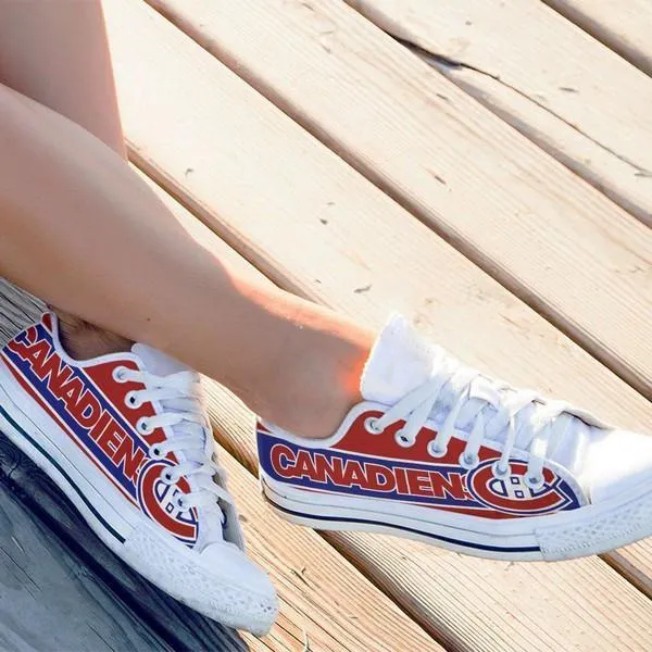 montreal canadiens ladies low cut sneakers