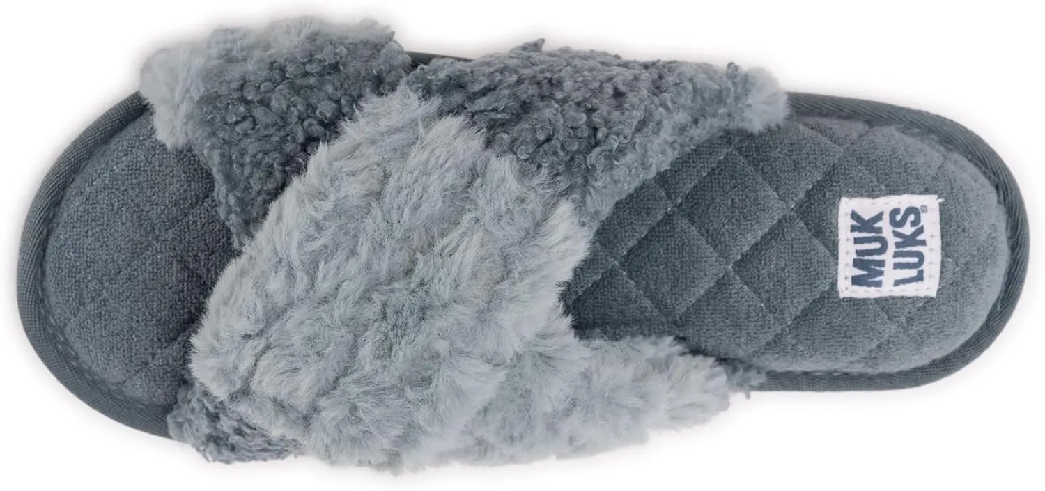 MUK LUKS Women's Perley Criss Cross Slipper