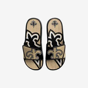 New Orleans Saints Youth Colorblock Big Logo Gel Slide