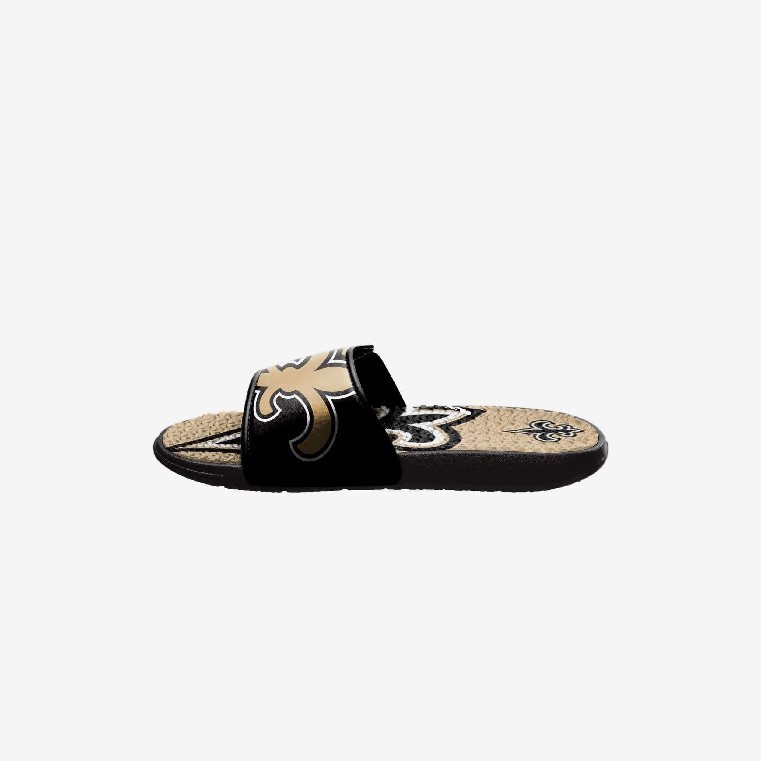 New Orleans Saints Youth Colorblock Big Logo Gel Slide