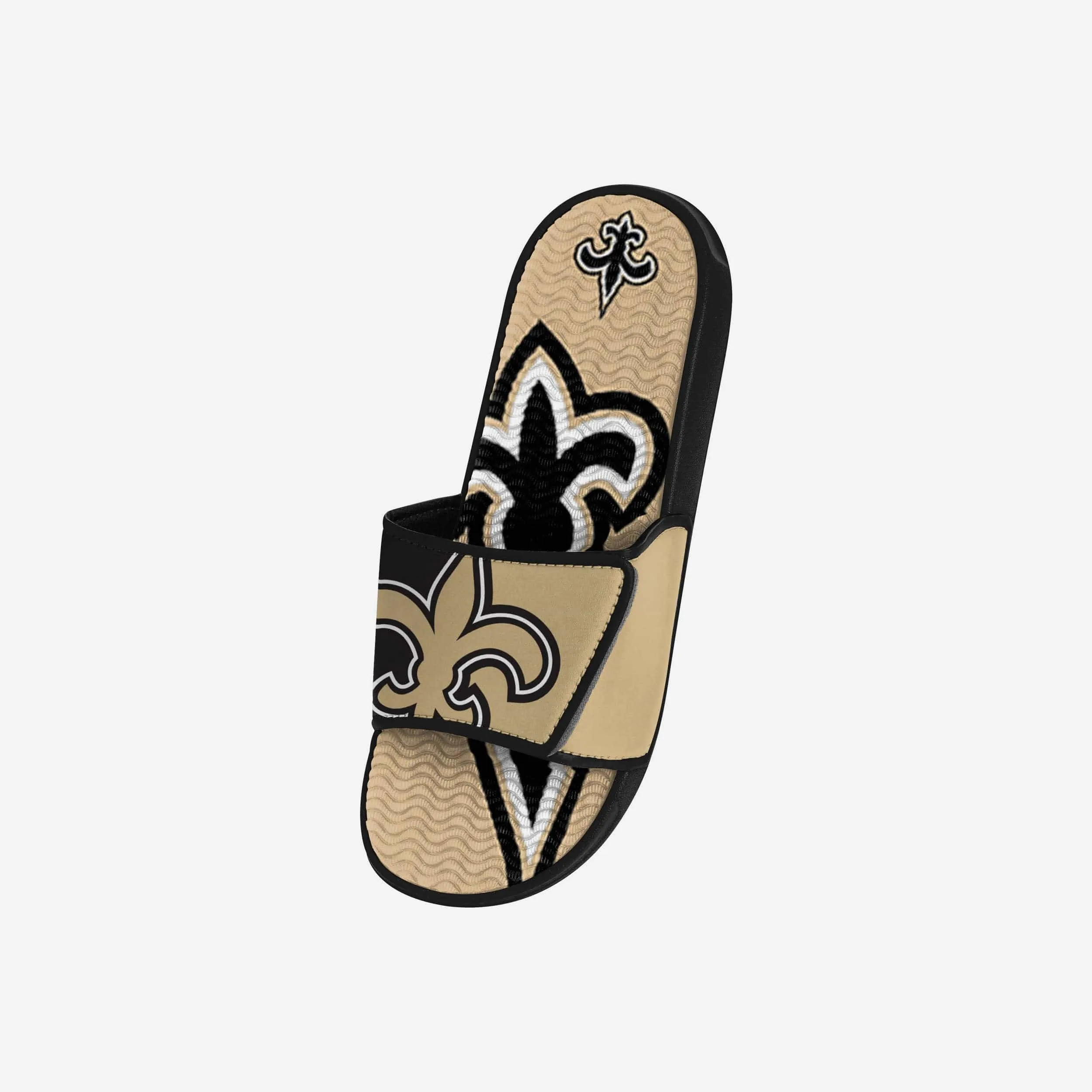 New Orleans Saints Youth Colorblock Big Logo Gel Slide