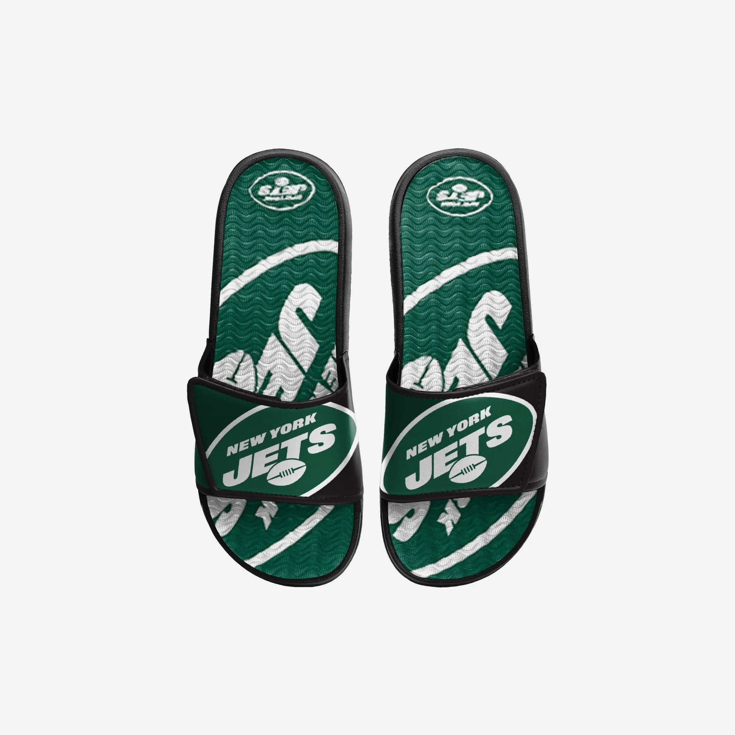 New York Jets Youth Colorblock Big Logo Gel Slide