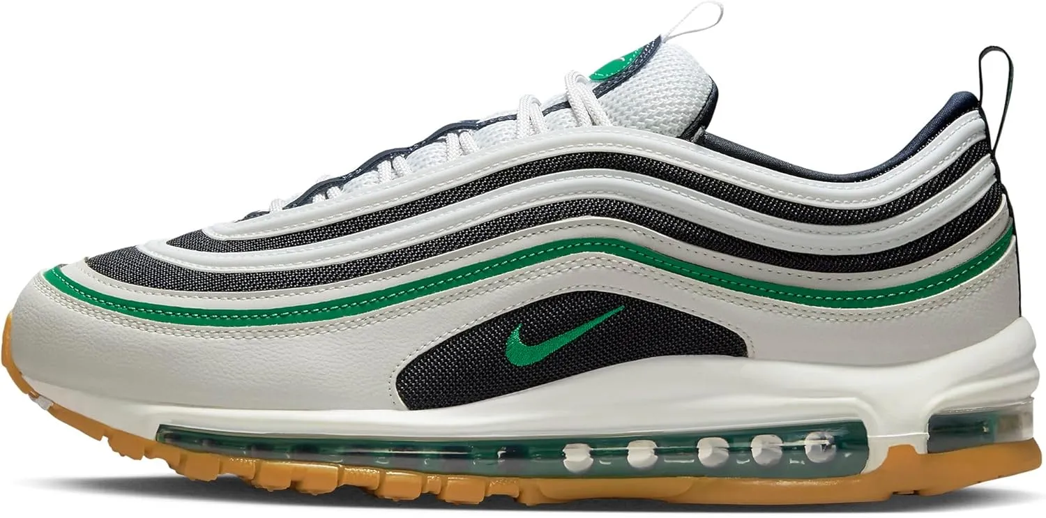 Nike Air Max 97 Men's Shoes (921826-021, Photon DUST/Dark Obsidian/White/Malachite) Size 10