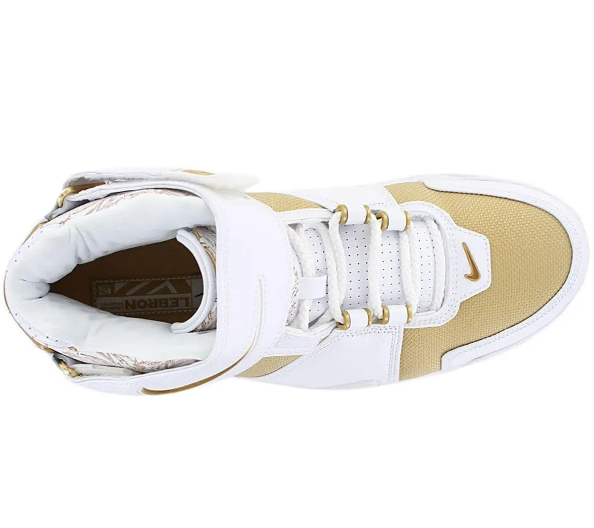 Nike LeBron Zoom 2 II - Maccabi - Herren Basketball Schuhe Weiß-Gold DJ4892-100