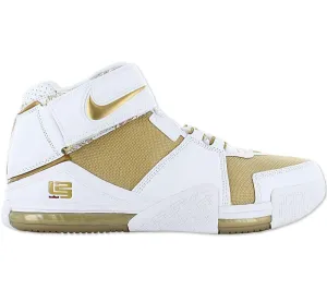 Nike LeBron Zoom 2 II - Maccabi - Herren Basketball Schuhe Weiß-Gold DJ4892-100