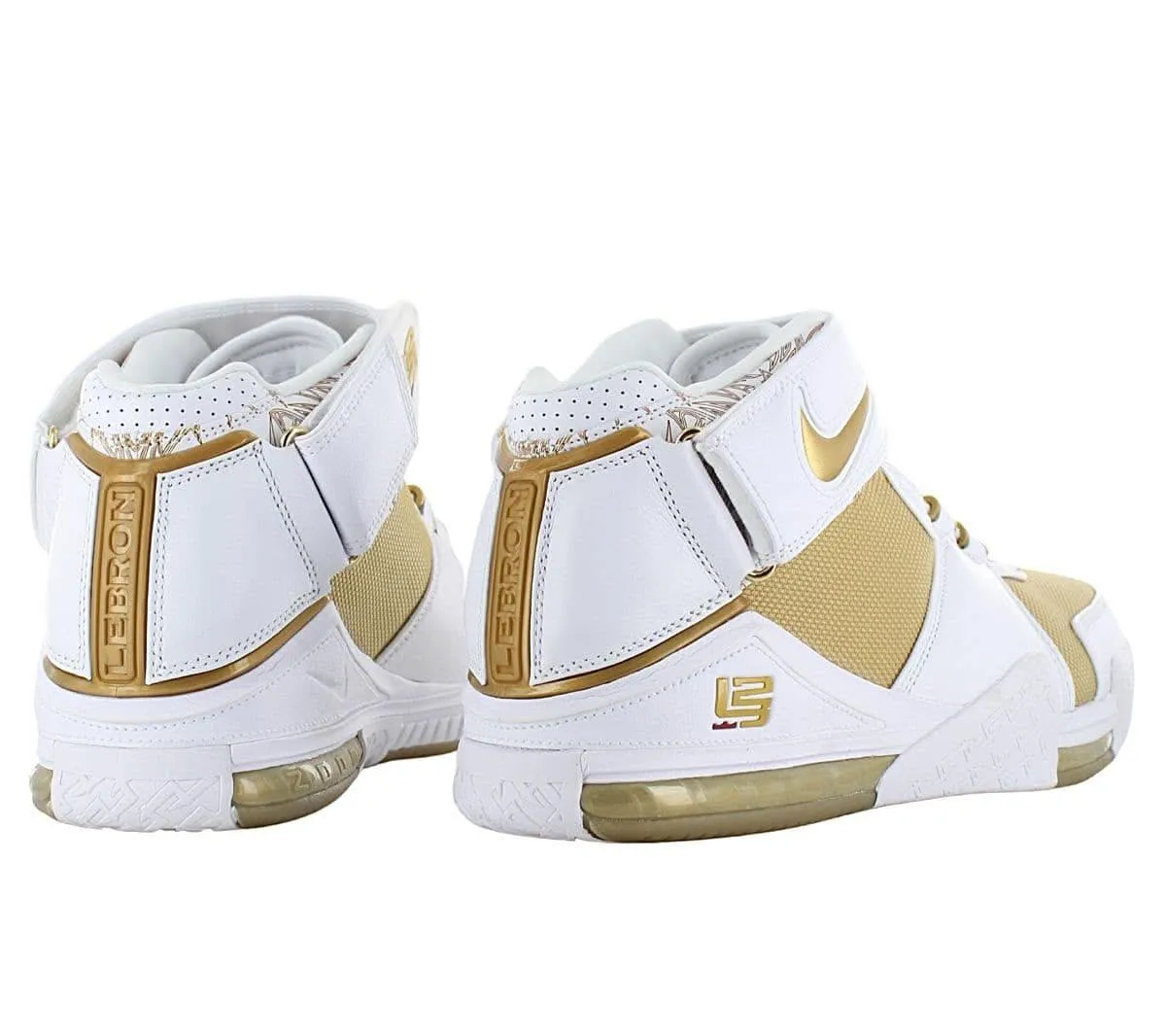 Nike LeBron Zoom 2 II - Maccabi - Herren Basketball Schuhe Weiß-Gold DJ4892-100