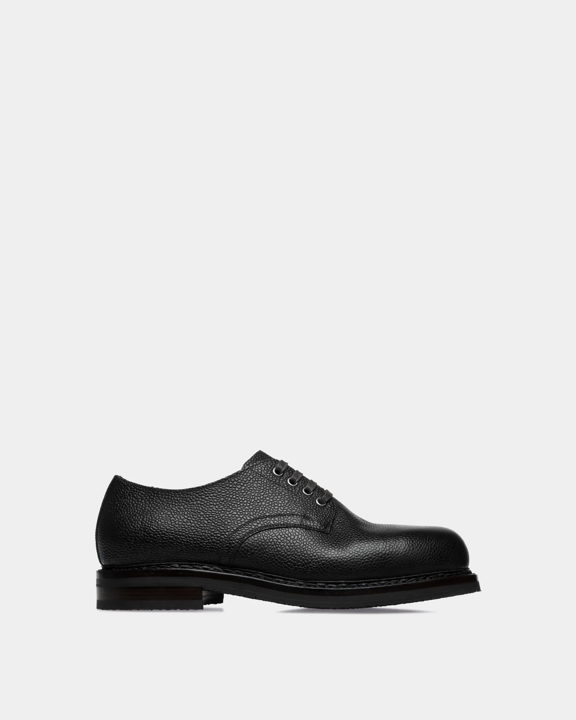 Norwelt Derby In Black Grained Leather