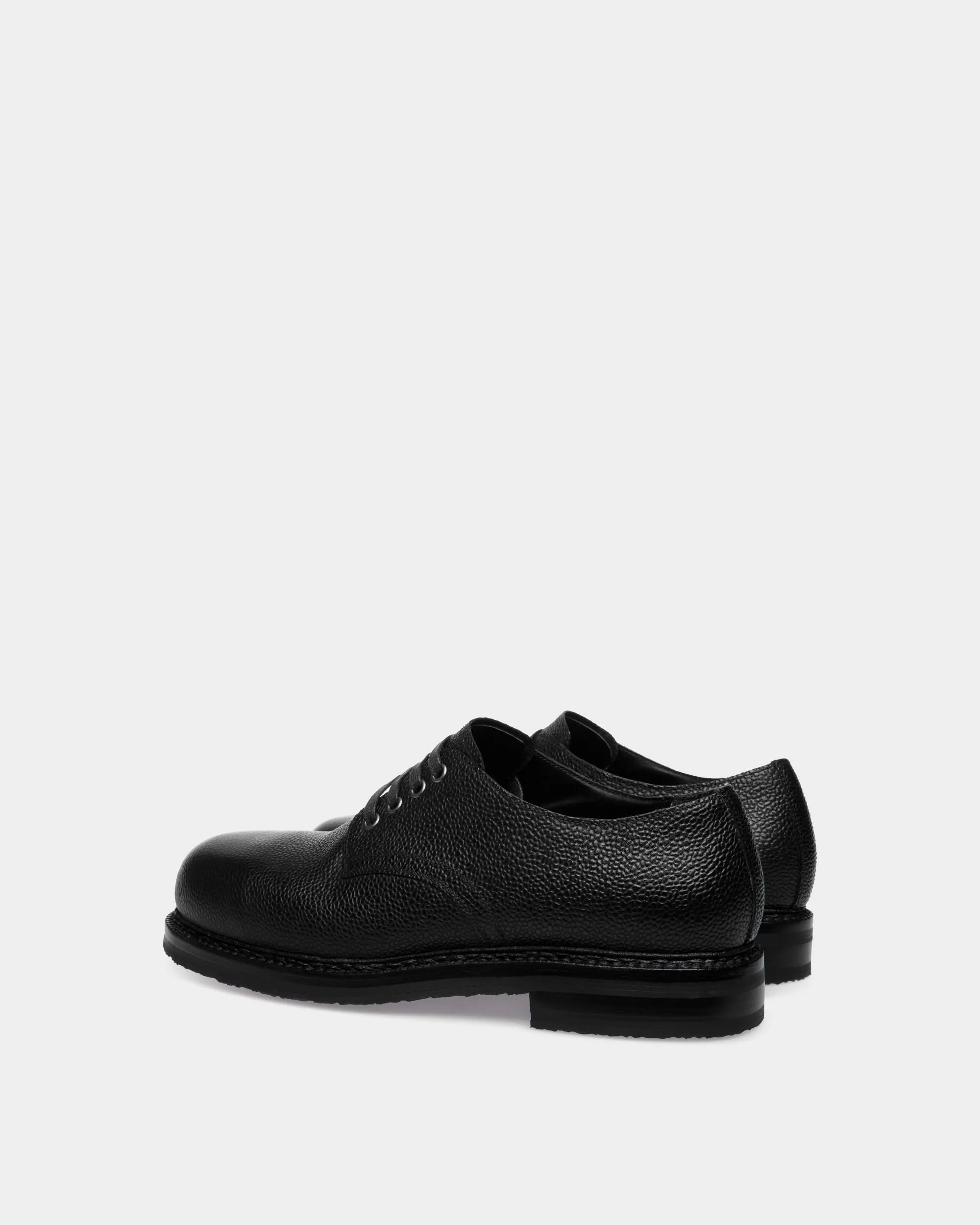 Norwelt Derby In Black Grained Leather