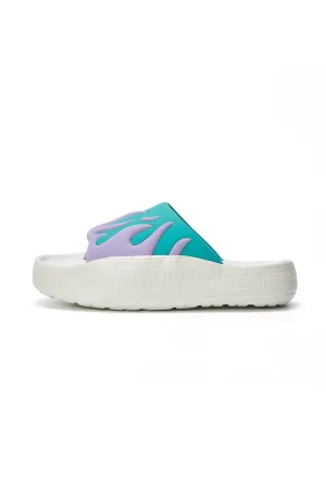 NYU SLIDE GREEN/PURPLE