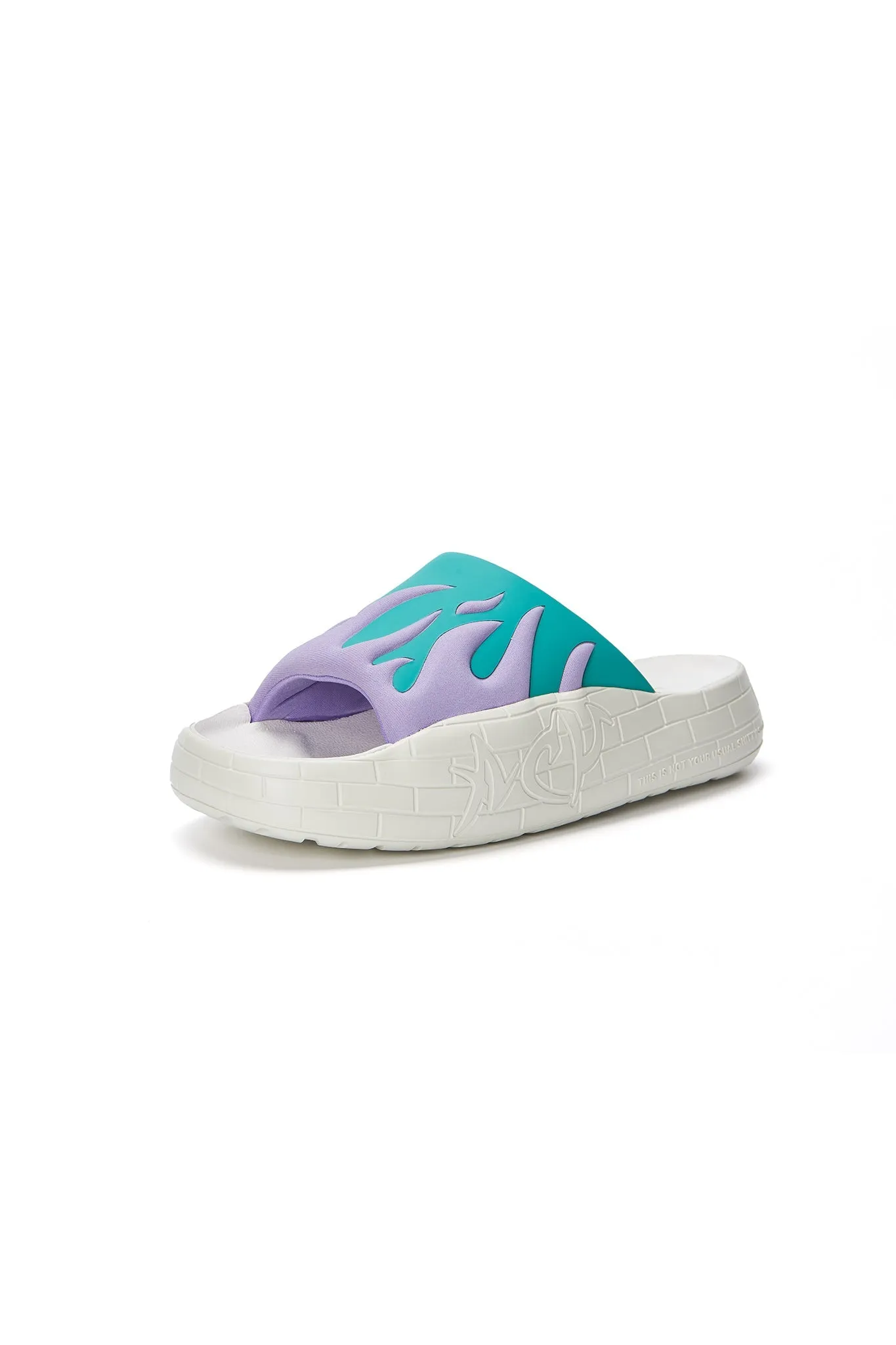 NYU SLIDE GREEN/PURPLE