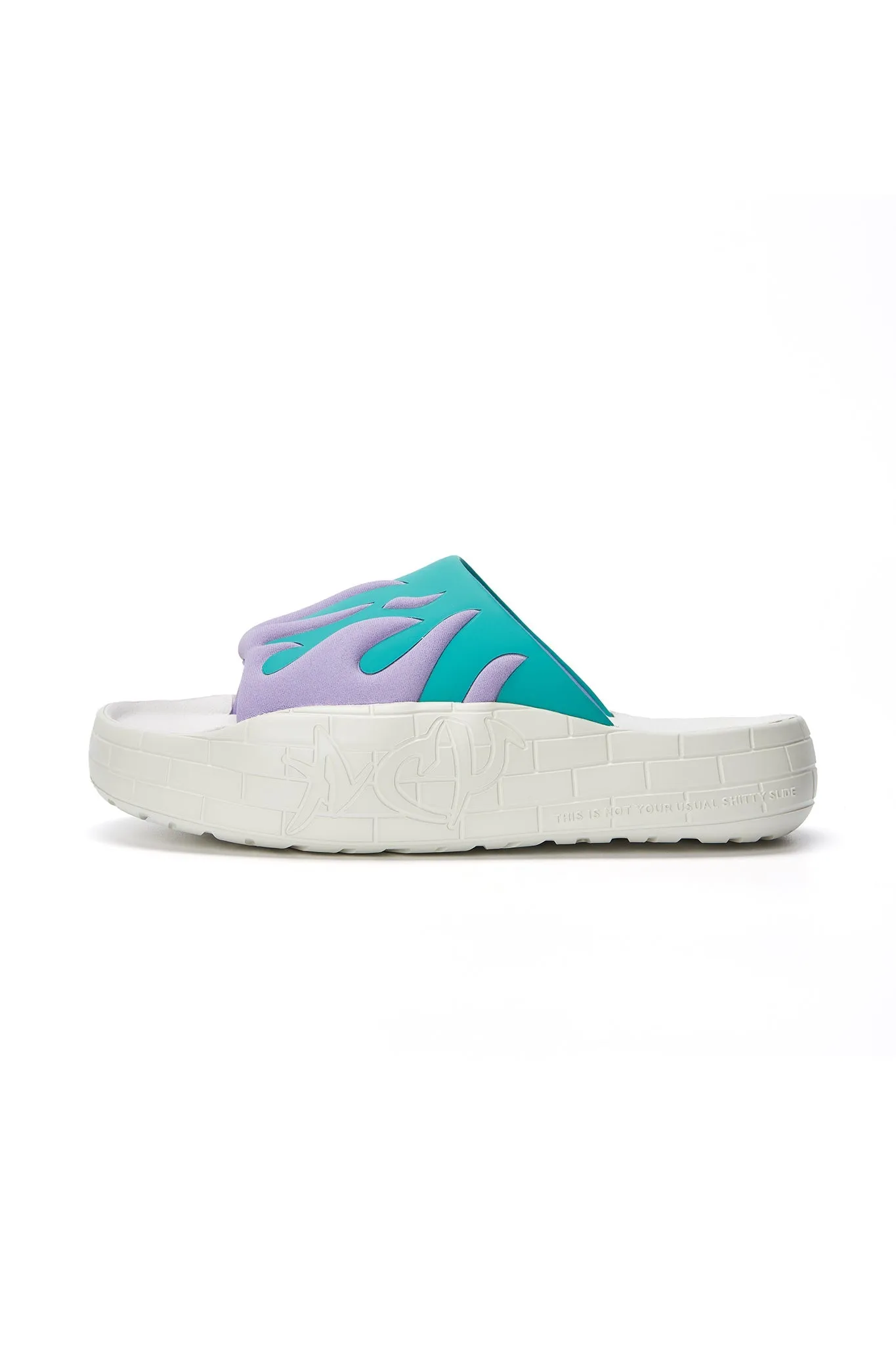 NYU SLIDE GREEN/PURPLE