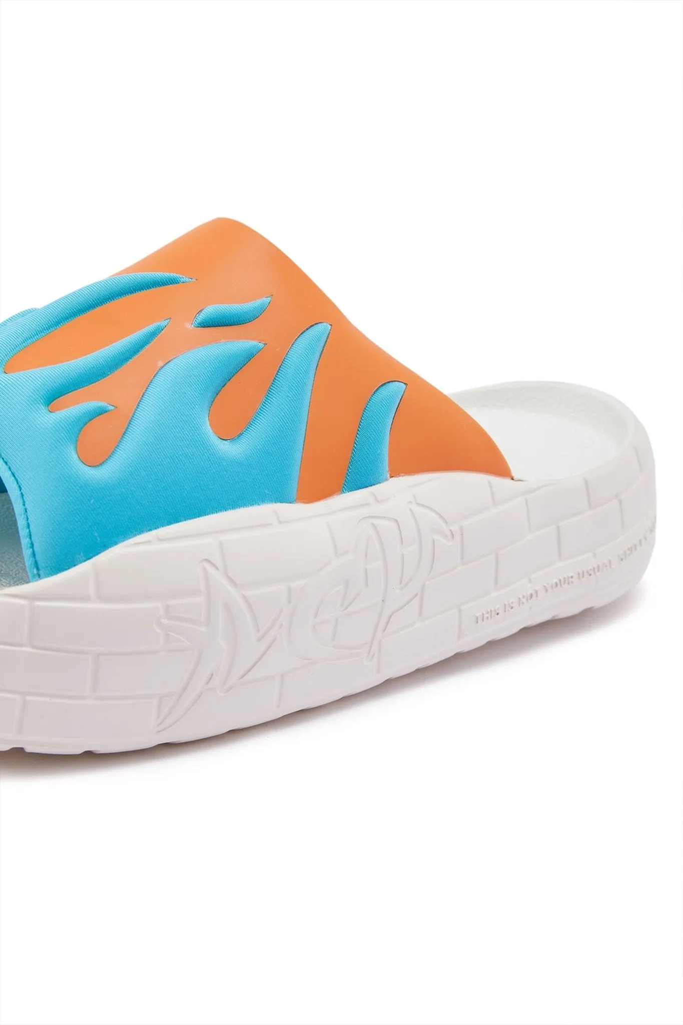 NYU SLIDE ORANGE BLUE