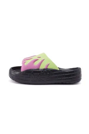 NYU SLIDE PURPLE LIME
