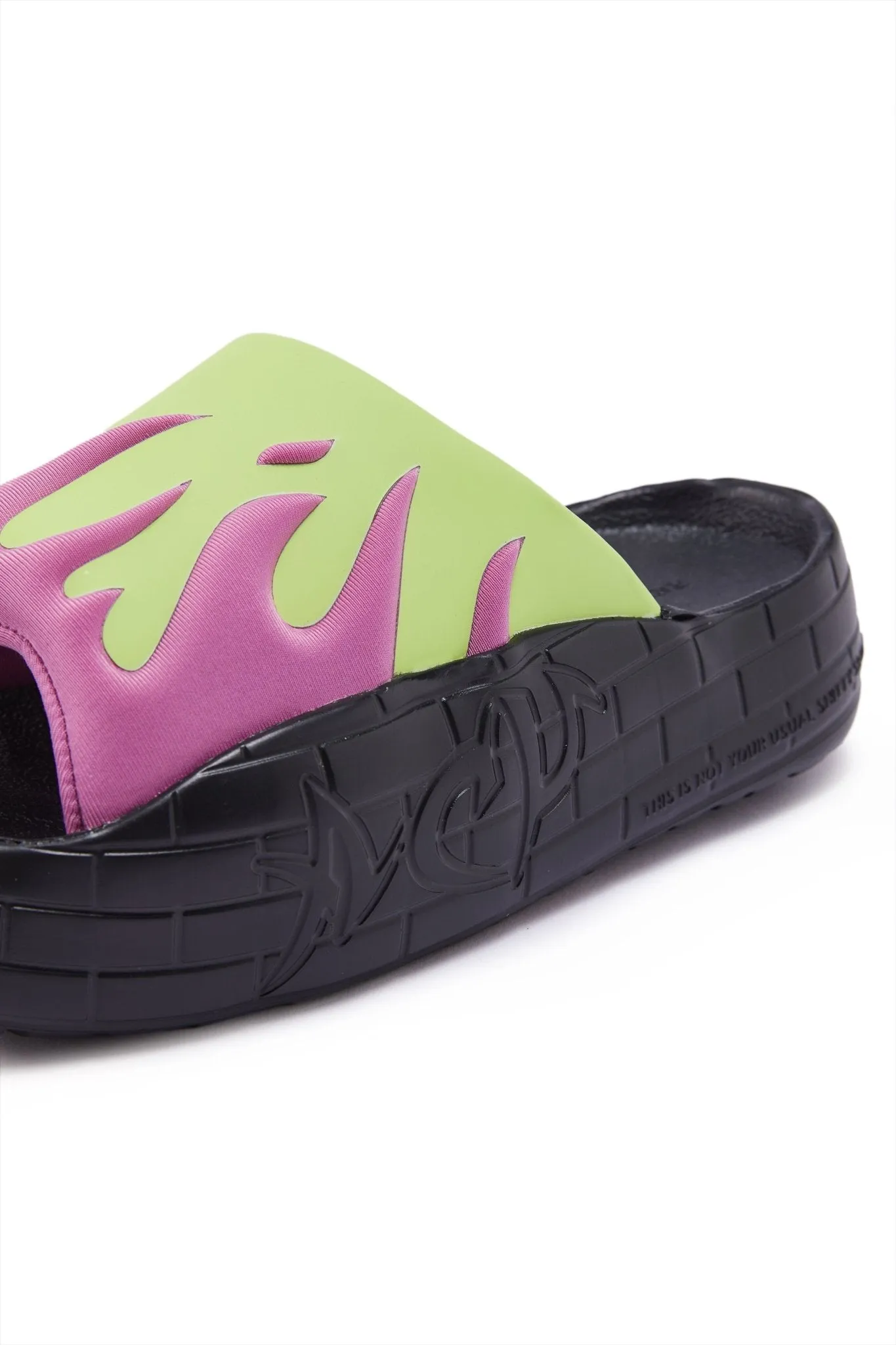NYU SLIDE PURPLE LIME