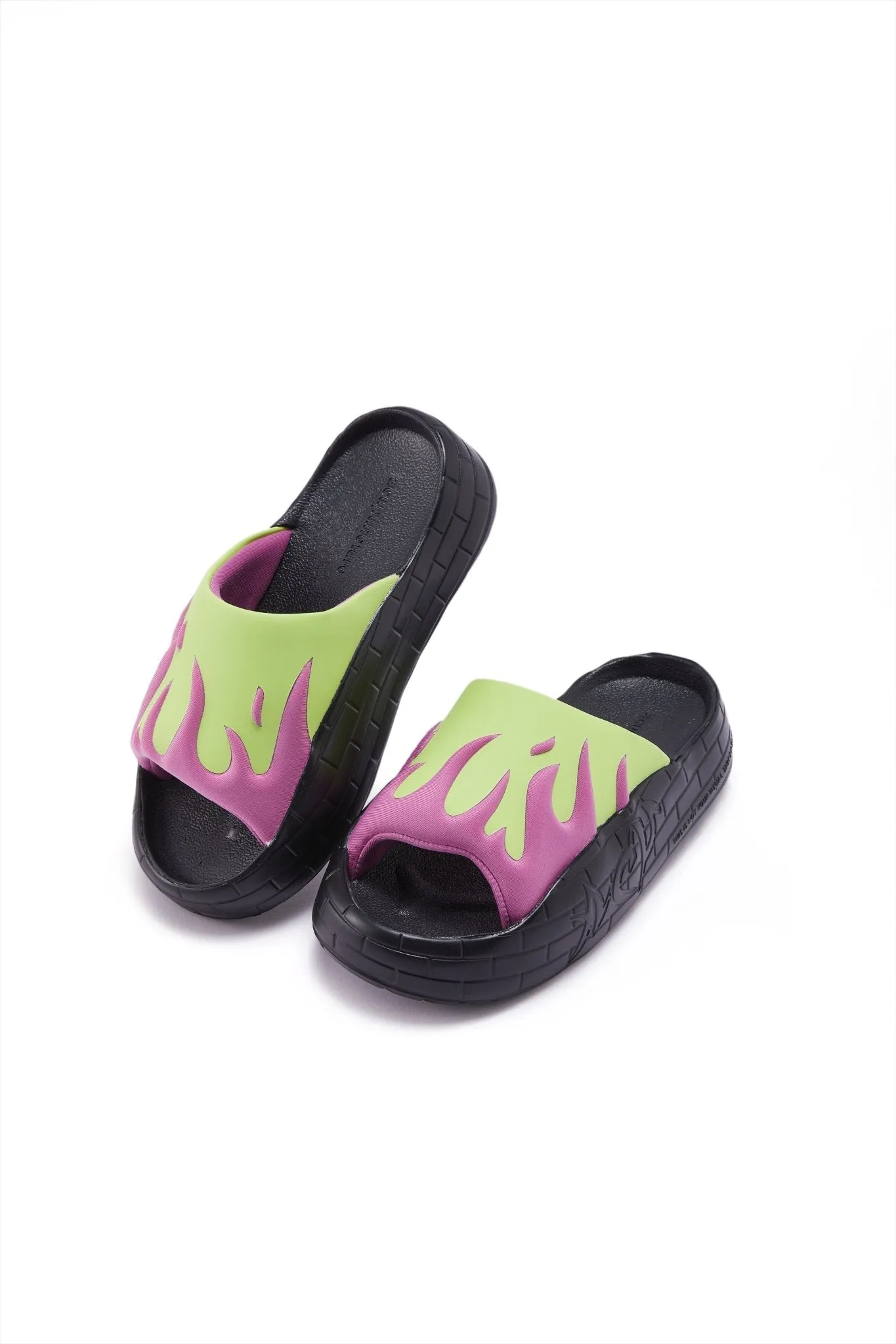 NYU SLIDE PURPLE LIME