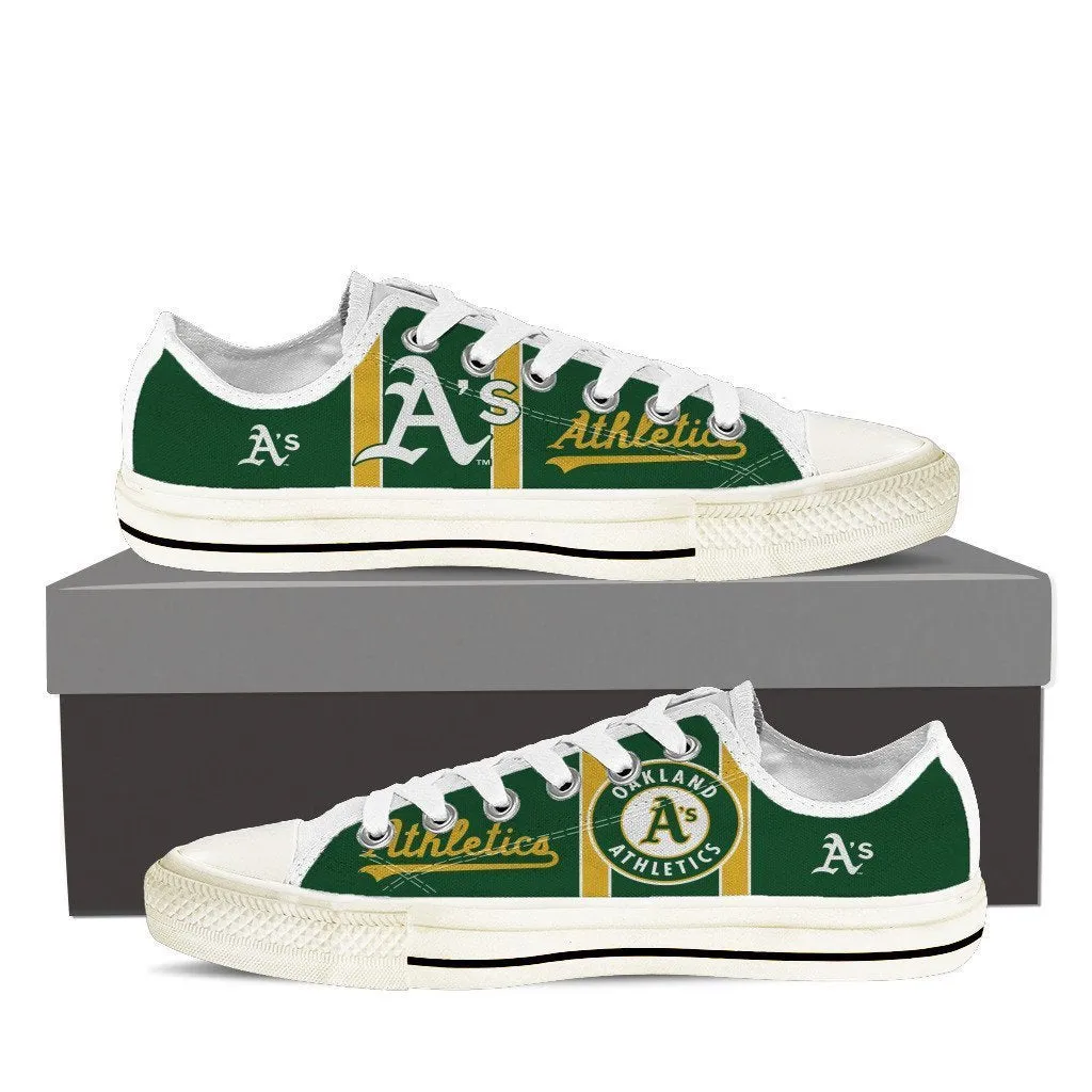 oakland athletics ladies low cut sneakers