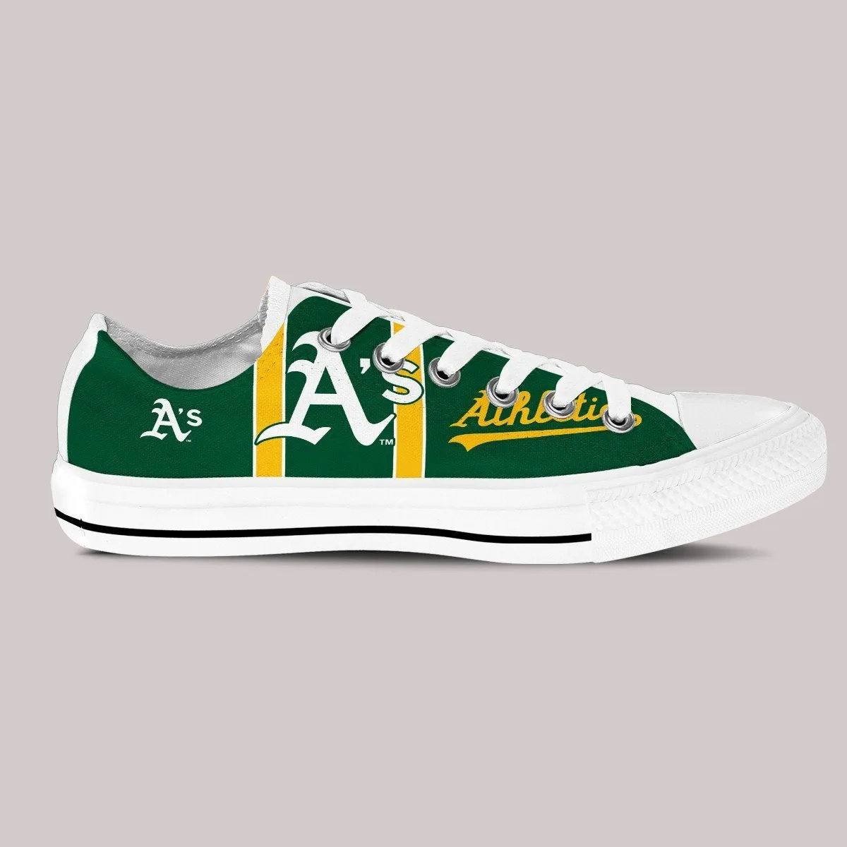 oakland athletics ladies low cut sneakers