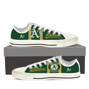 oakland athletics ladies low cut sneakers