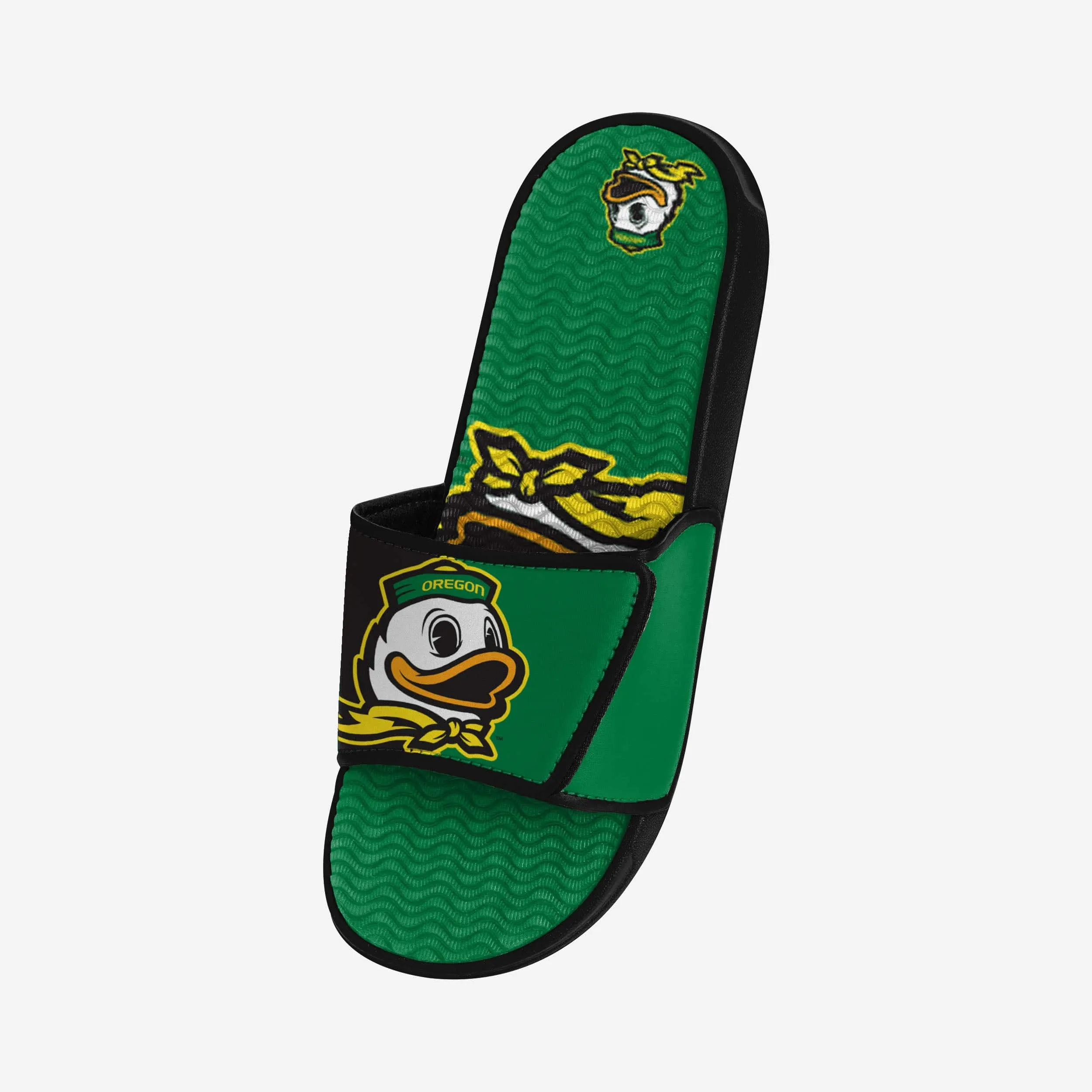 Oregon Ducks Colorblock Big Logo Gel Slide