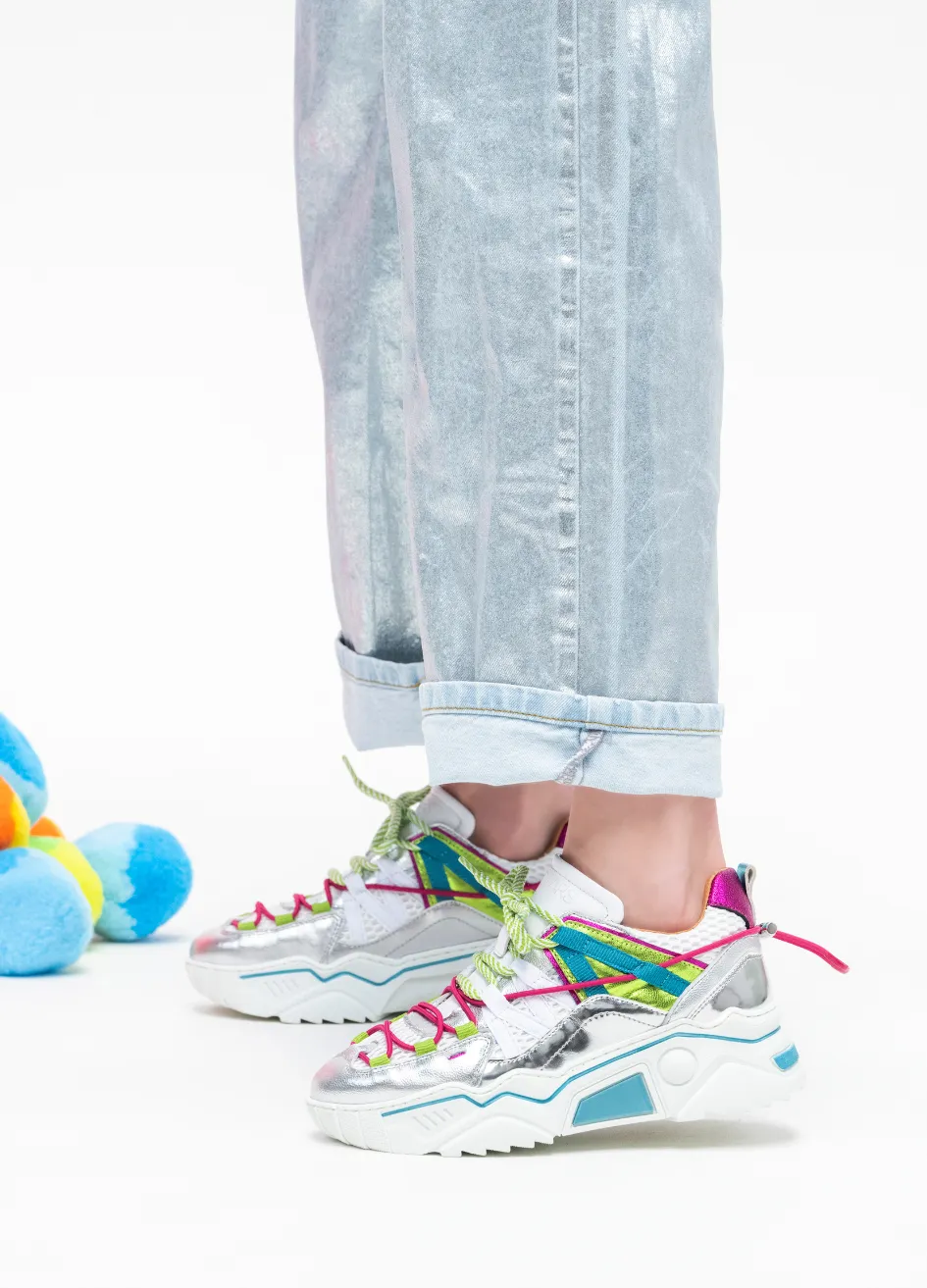ORION mesh - Sneakers | Silver / Aqua