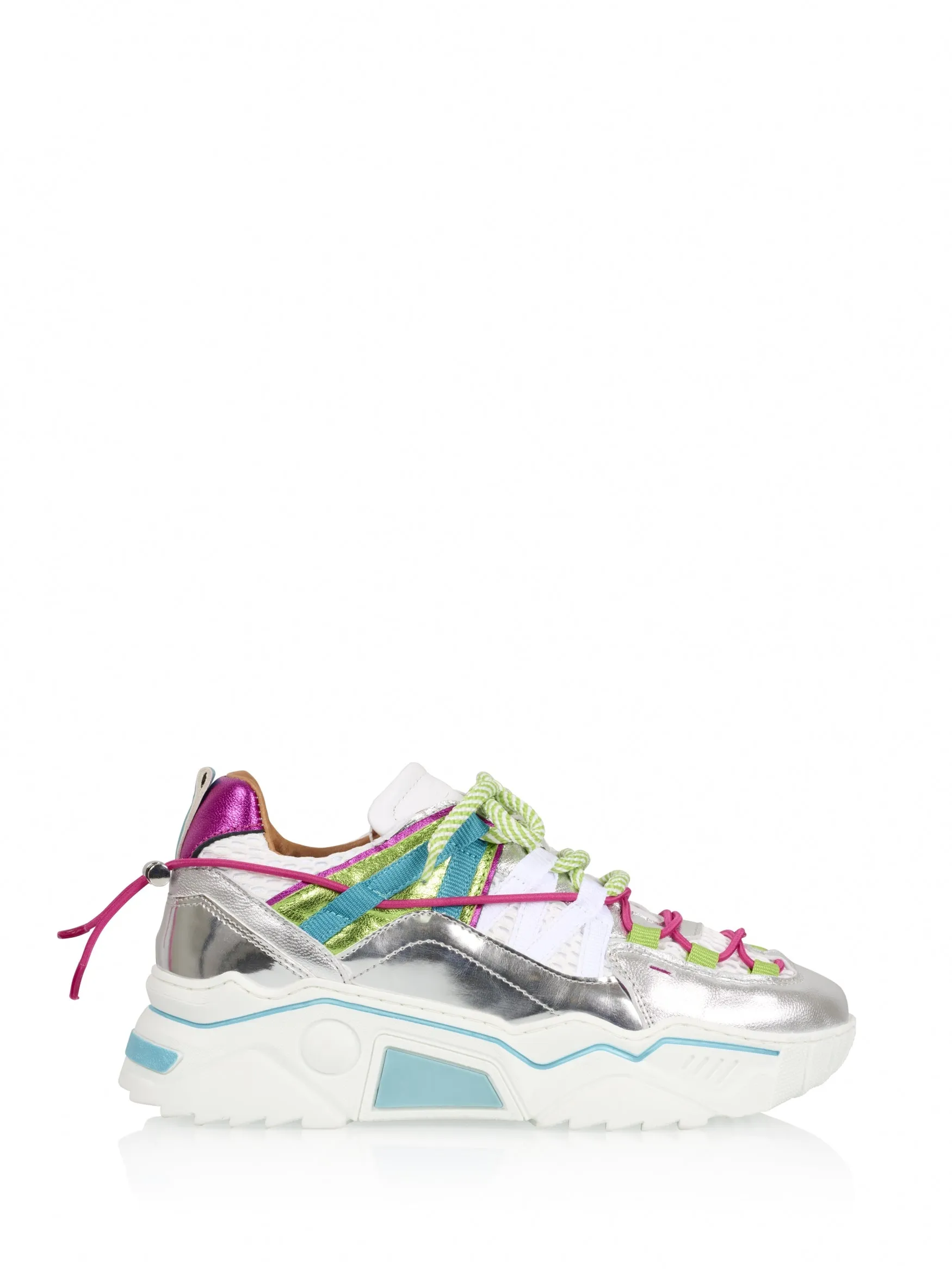 ORION mesh - Sneakers | Silver / Aqua