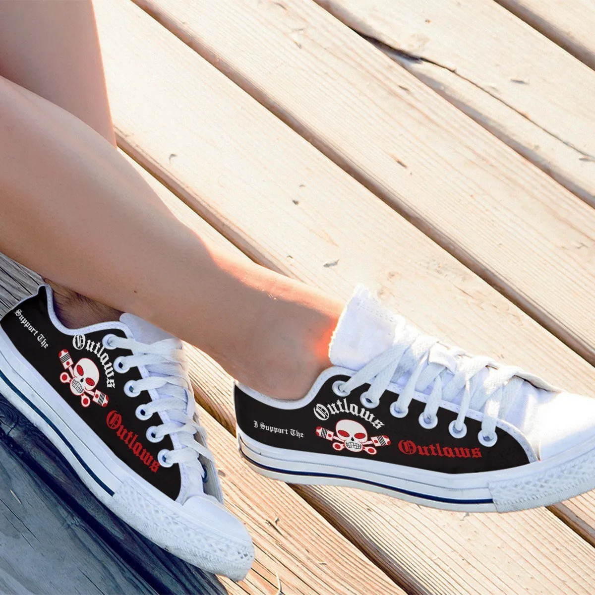 outlaws supporter ladies low cut sneakers