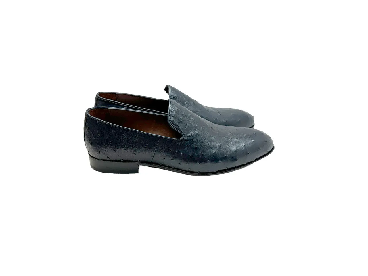 P00059- Warren Ostrich loafer - Navy