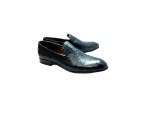 P00059- Warren Ostrich loafer - Navy