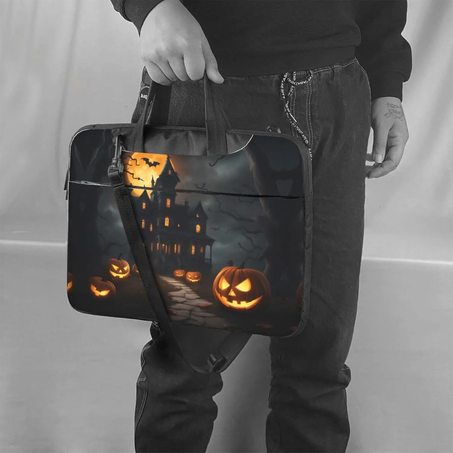 Paris Eiffel Tower Stylish And Lightweight Laptop Messenger Bag,Handbag,Briefcase,Perfect For Business Travel