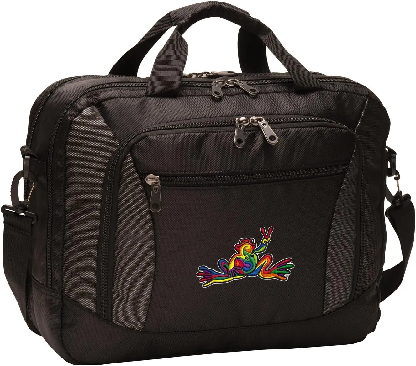 Peace Frogs Laptop Bag Peace Frog Computer Bags Black