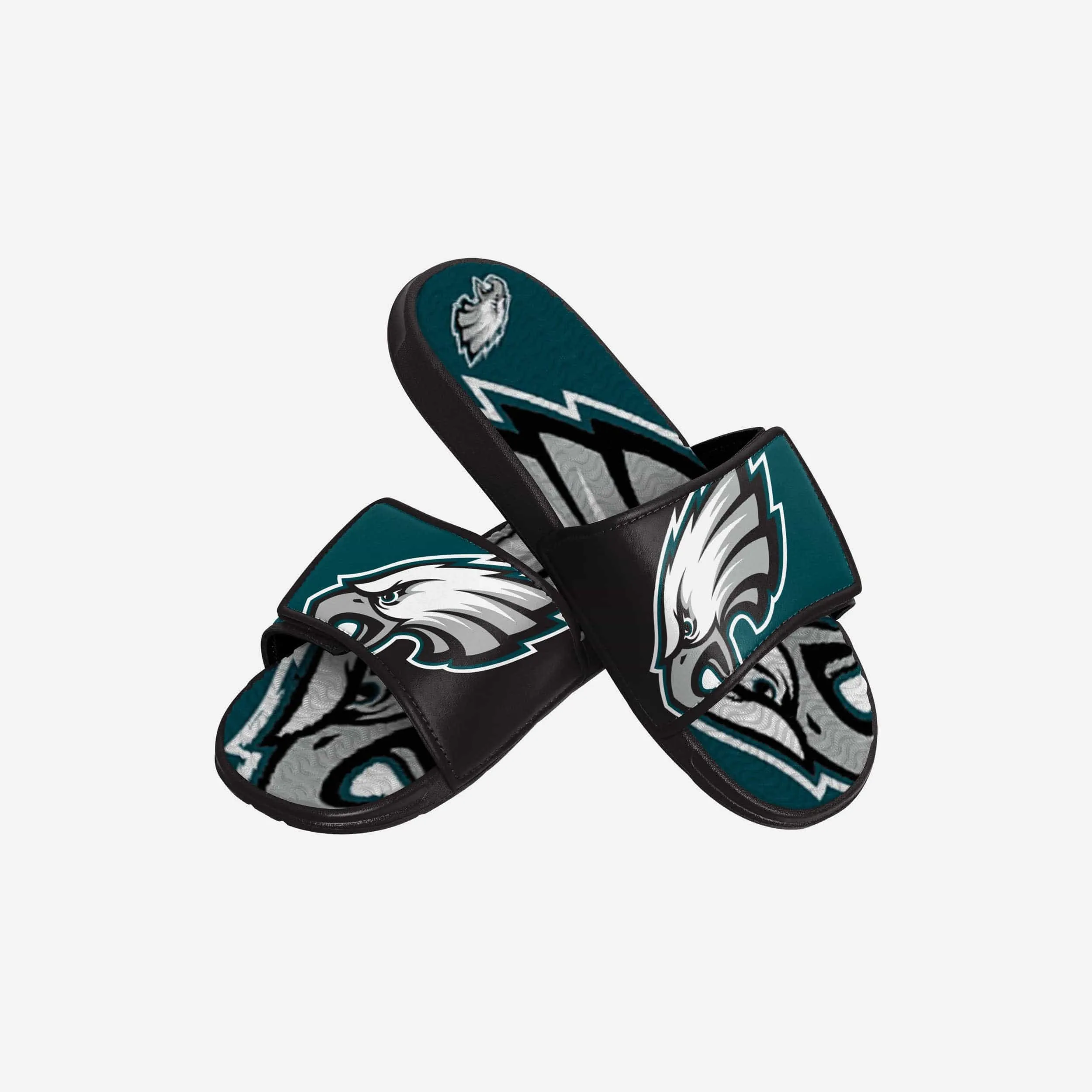 Philadelphia Eagles Youth Colorblock Big Logo Gel Slide