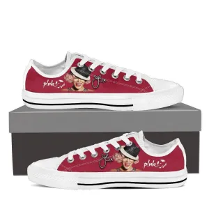 pink ladies low cut sneakers