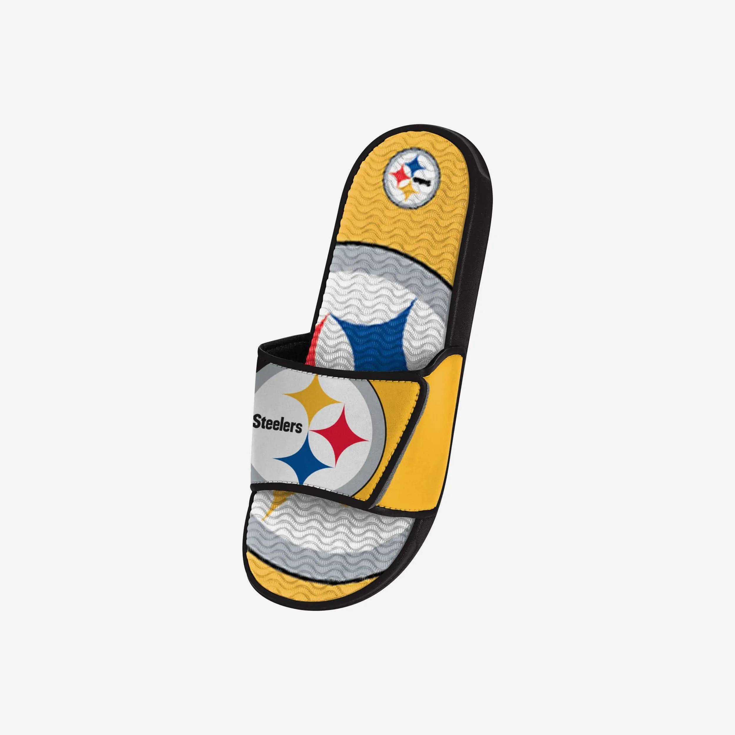 Pittsburgh Steelers Youth Colorblock Big Logo Gel Slide