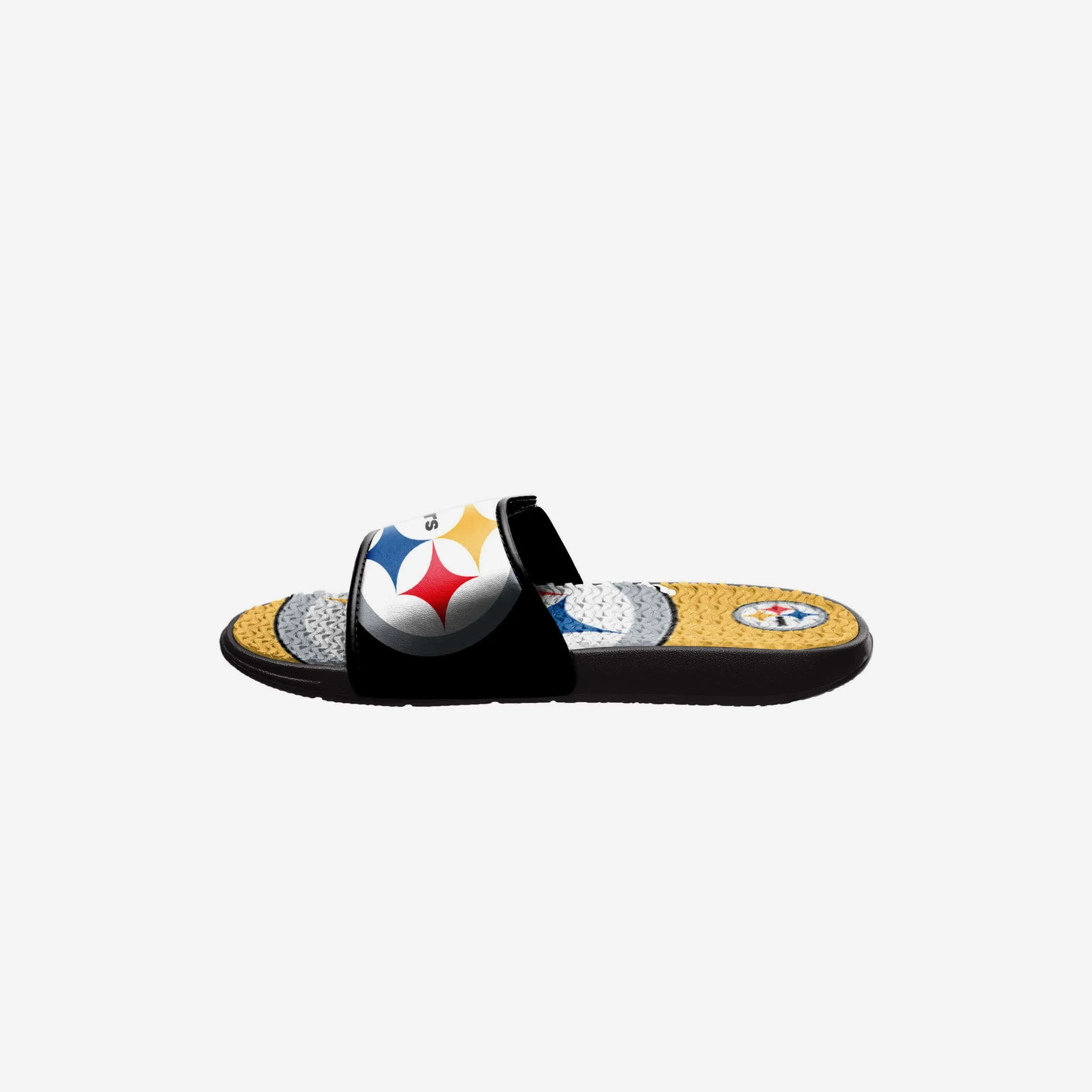 Pittsburgh Steelers Youth Colorblock Big Logo Gel Slide