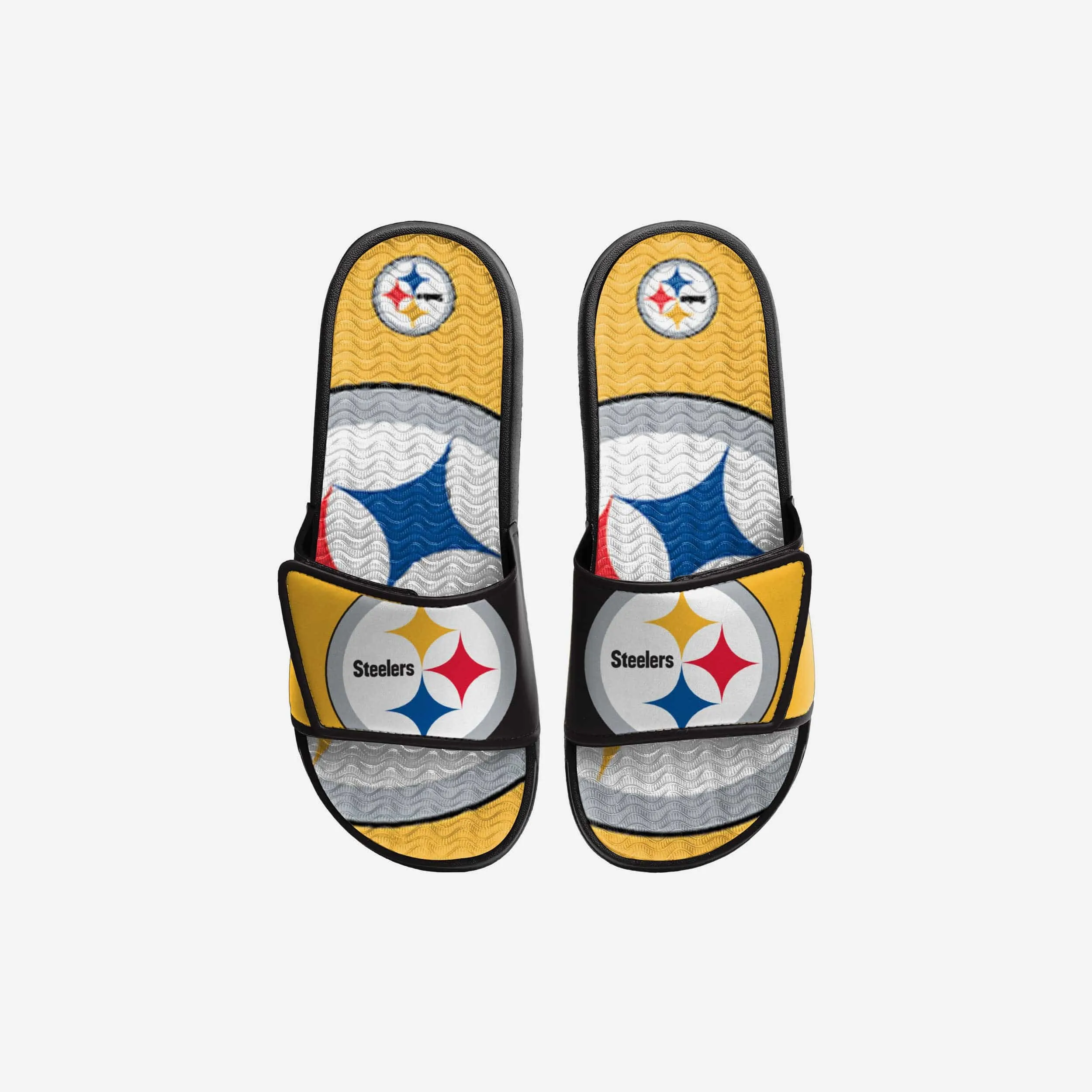 Pittsburgh Steelers Youth Colorblock Big Logo Gel Slide