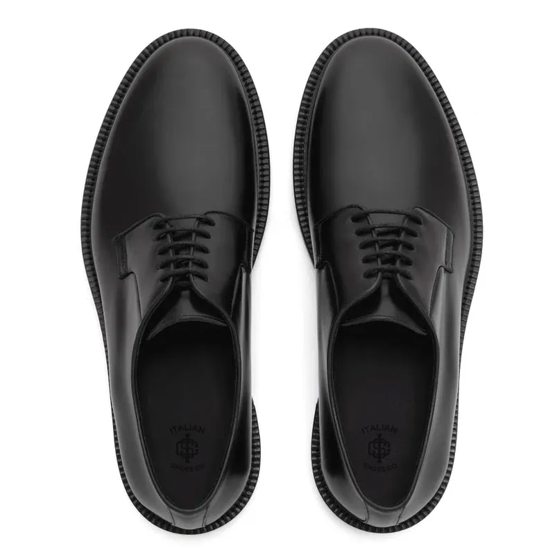 Premium Lace-Up Leather Derby Shoes