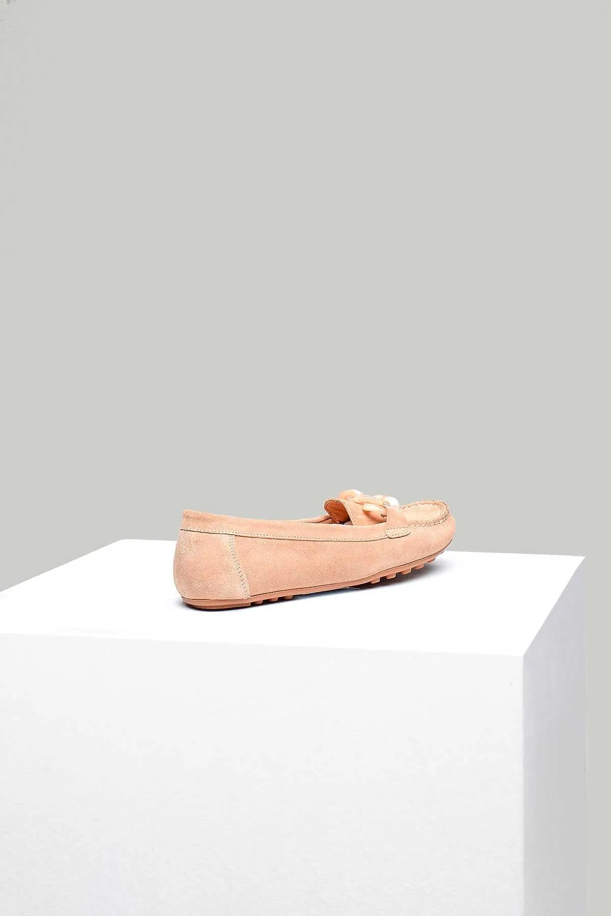 Pudra Kadın Süet Loafer
