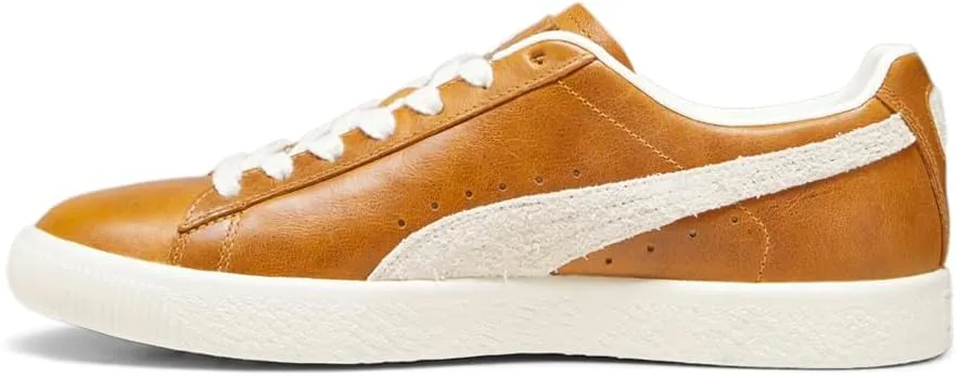 Puma Mens Clyde Paris Lace Up Sneakers Shoes Casual - Brown
