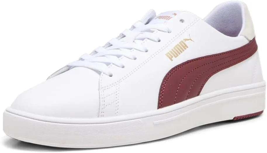 PUMA Mens Serve Pro Lite Lace Up Sneakers Shoes Casual - White