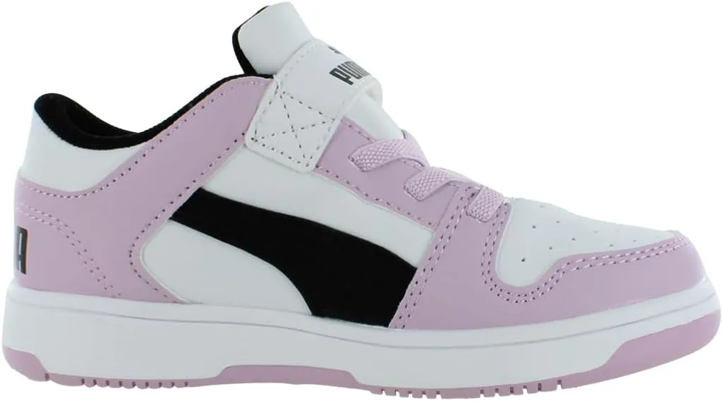 PUMA Unisex-Child Rebound Layup Hook and Loop Sneaker