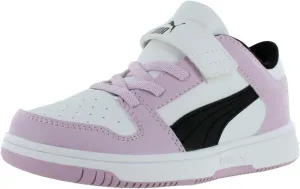 PUMA Unisex-Child Rebound Layup Hook and Loop Sneaker