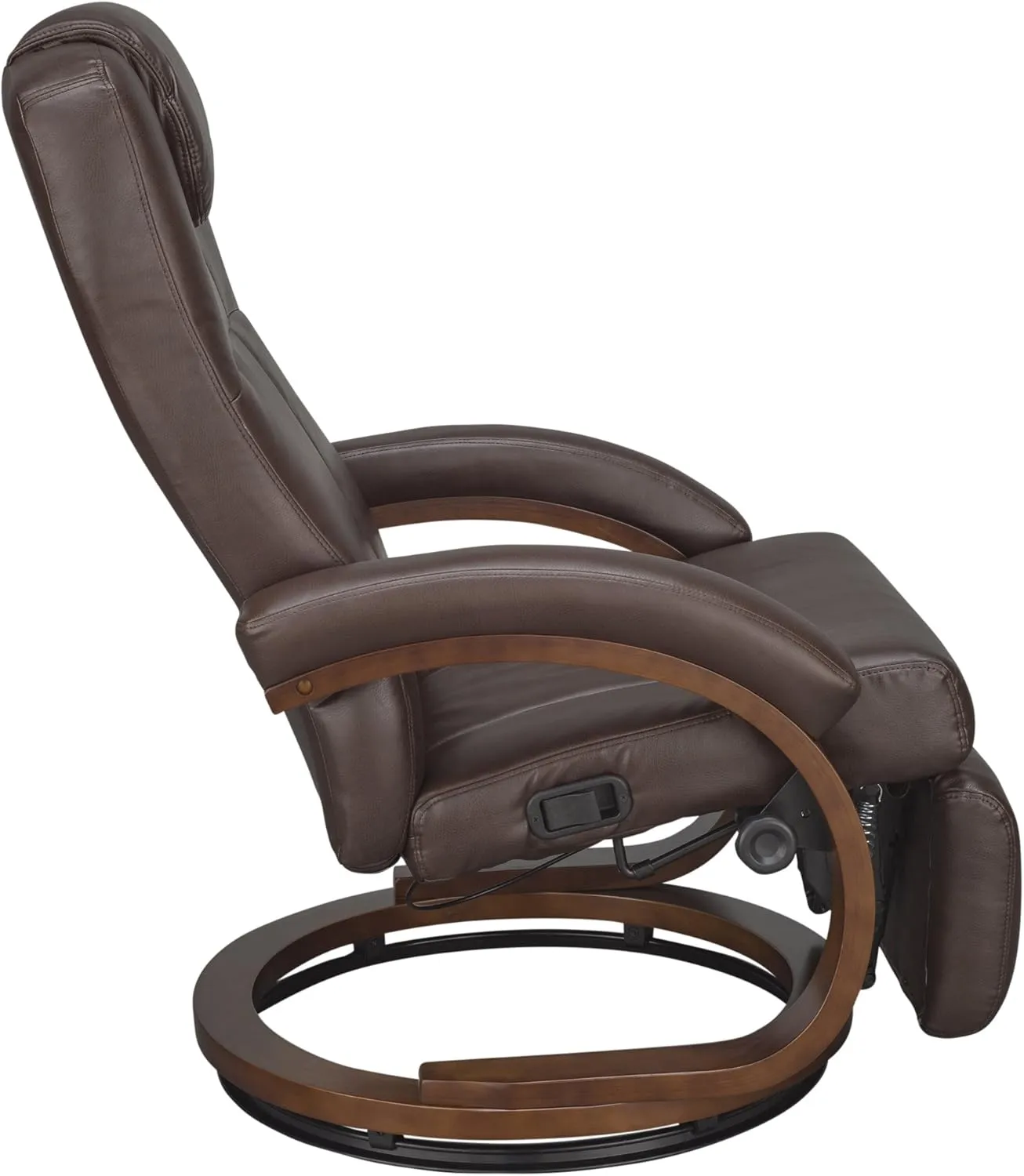 RecPro Charles 28" RV Euro Chair Recliner Modern Design RV Furniture (1, Mahogany)