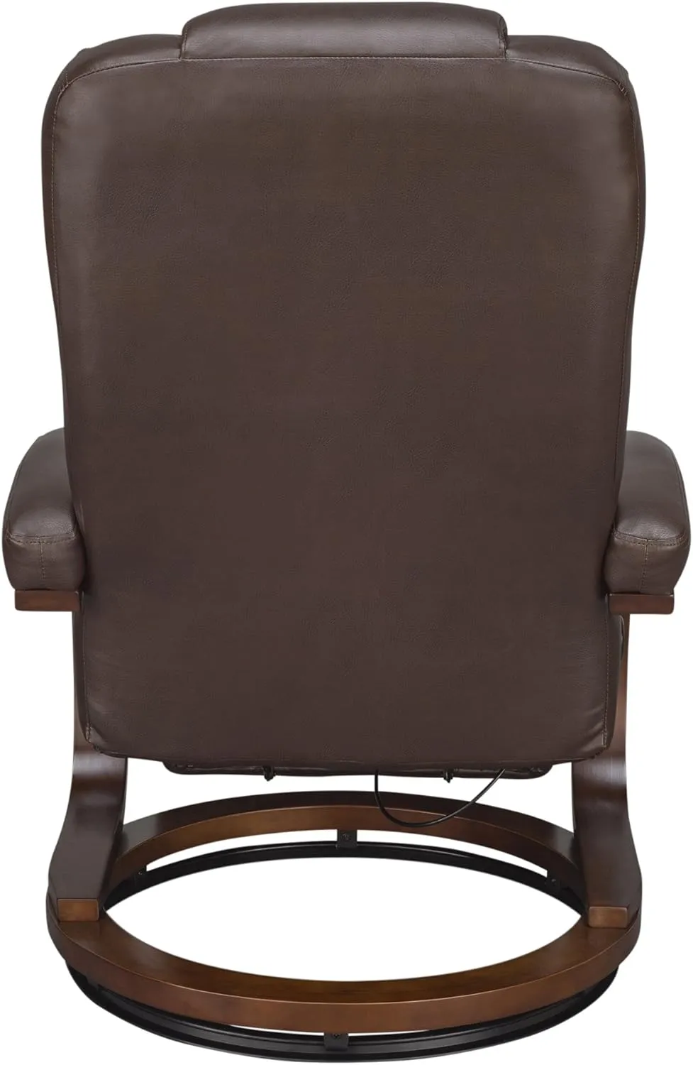 RecPro Charles 28" RV Euro Chair Recliner Modern Design RV Furniture (1, Mahogany)