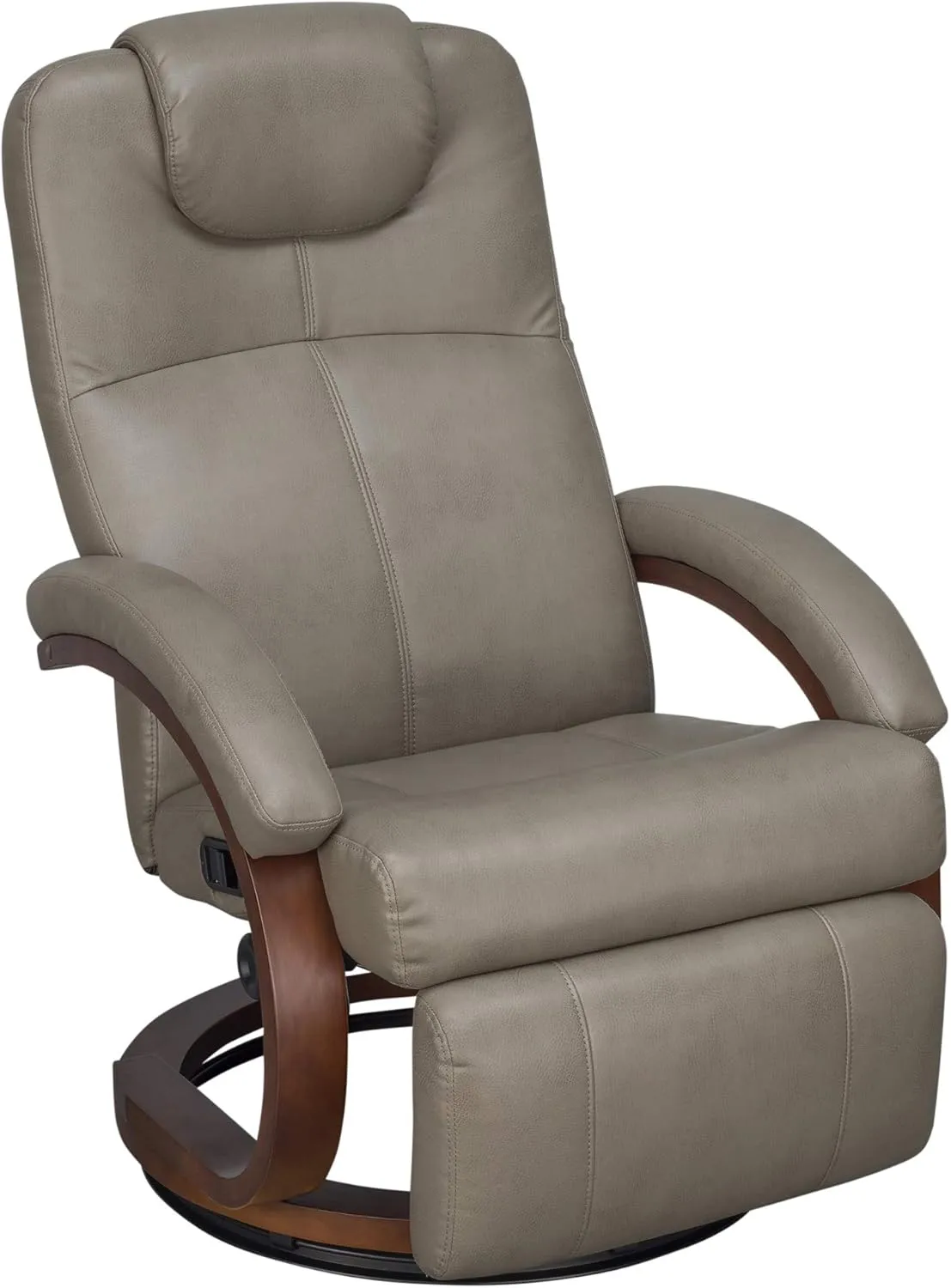 RecPro Charles 28" RV Euro Chair Recliner Modern Design RV Furniture RV Recliner (2 Chairs, Putty)