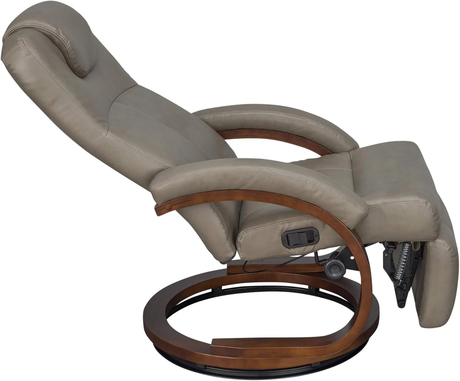 RecPro Charles 28" RV Euro Chair Recliner Modern Design RV Furniture RV Recliner (2 Chairs, Putty)