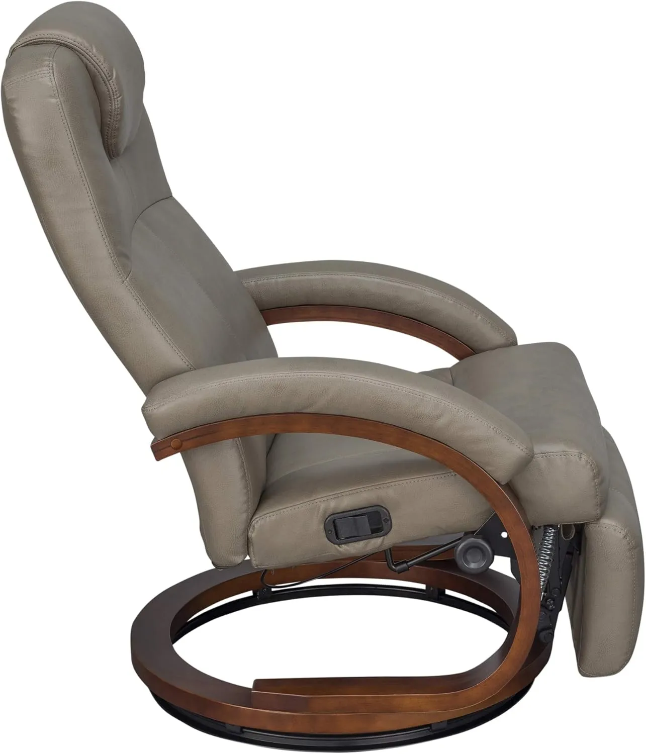 RecPro Charles 28" RV Euro Chair Recliner Modern Design RV Furniture RV Recliner (2 Chairs, Putty)