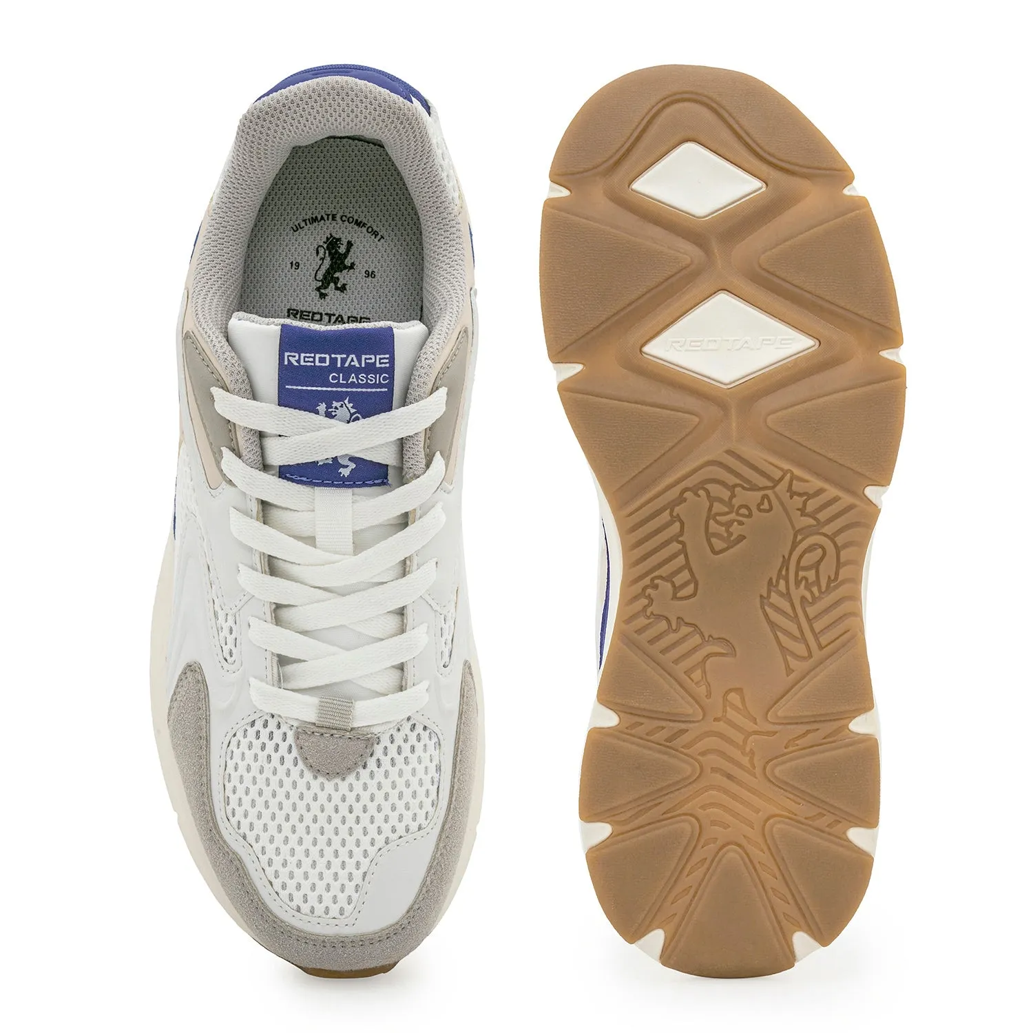Red Tape Lifestyle Sneaker Shoes for Men | Classic Rounded Toe, Soothing Insole & Impact-Resistant Comfort