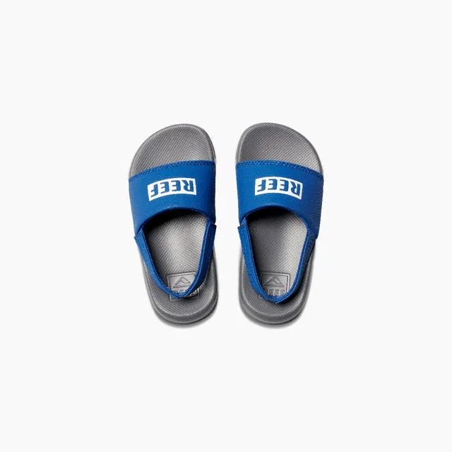 REEF Little One Slide Sandal-REEF Grey/Blue